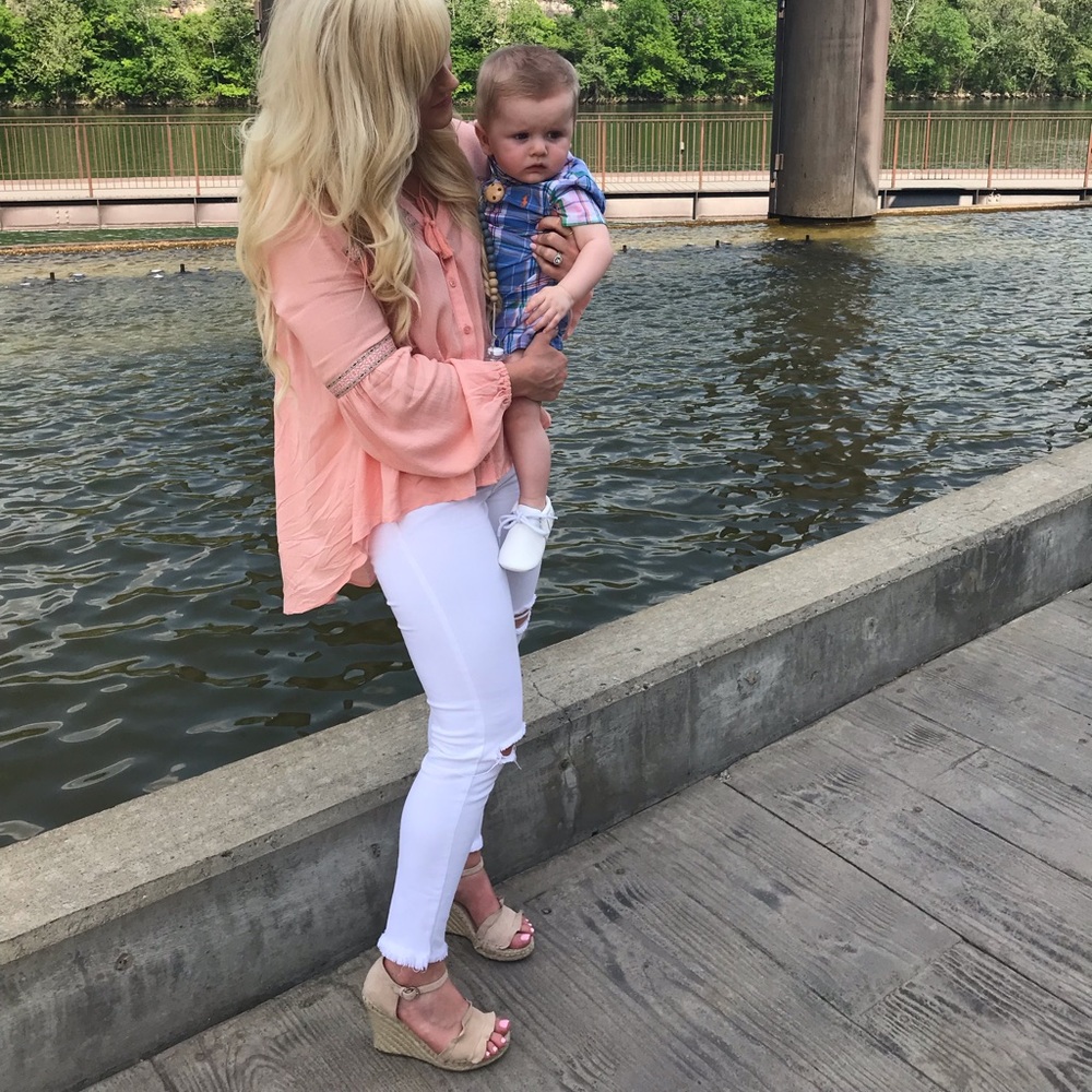 Jack coral babydoll top - Picture 3 of 7